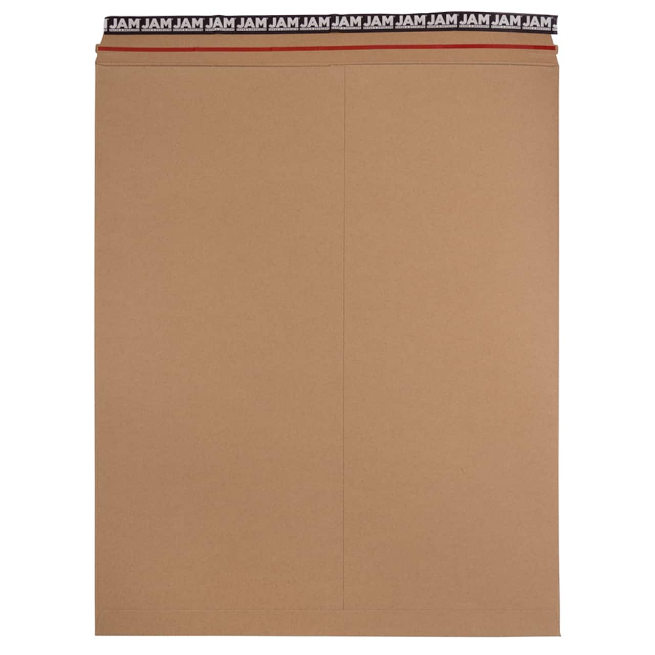 JAM Paper 17" x 21" Brown Kraft Flat Photo Mailer Peel & Seal Closure Envelopes, 6ct.